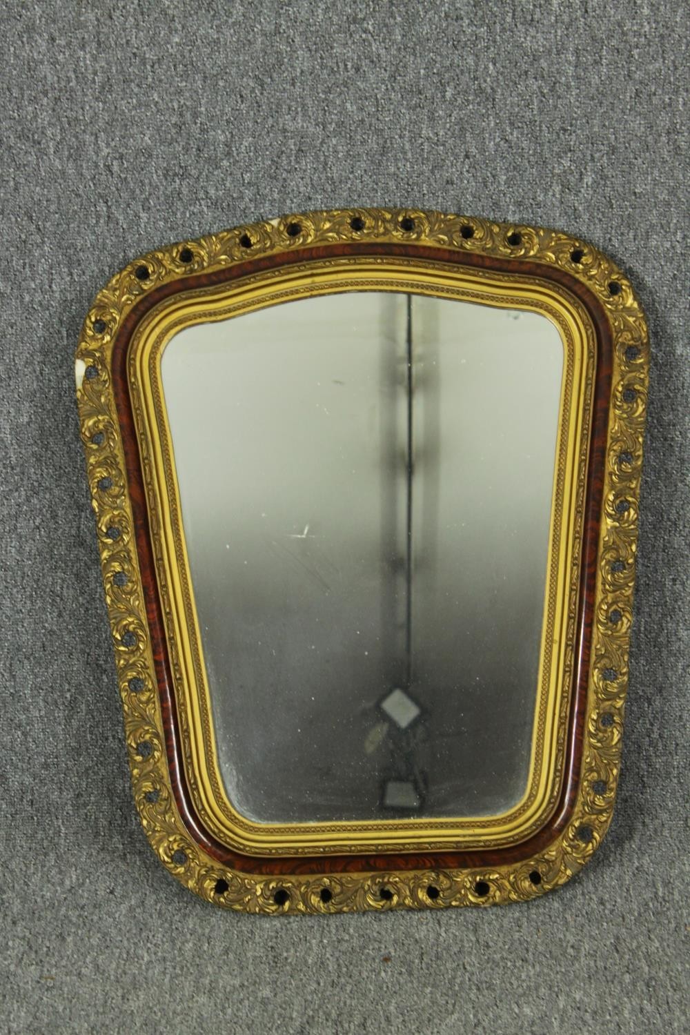 Two vintage wall mirrors. Dia.65cm. - Image 7 of 11