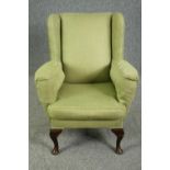 Armchair, Georgian style wingback. H.90cm.