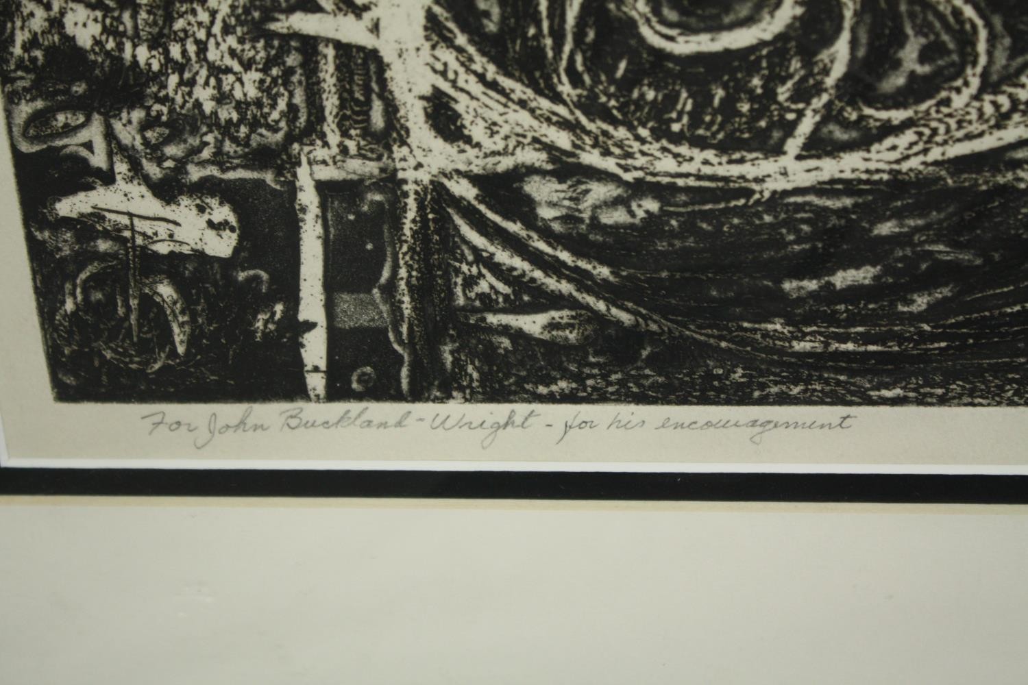 Sam Kaner (B.1924), two limited edition etchings, signed dated and inscribed. One is framed and - Image 4 of 8