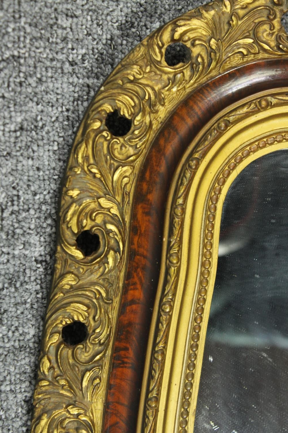 Two vintage wall mirrors. Dia.65cm. - Image 10 of 11