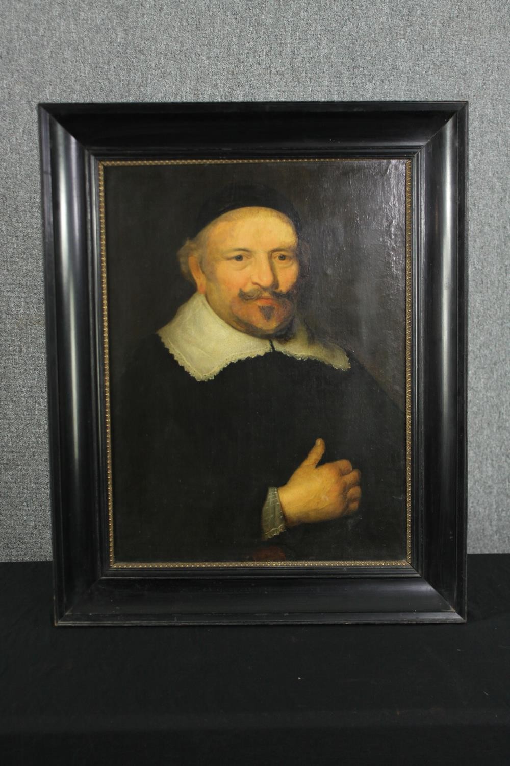 Follower of Bartholomeus Van Der Helst, 17th century oil on panel, portrait of a gentleman, - Image 2 of 5