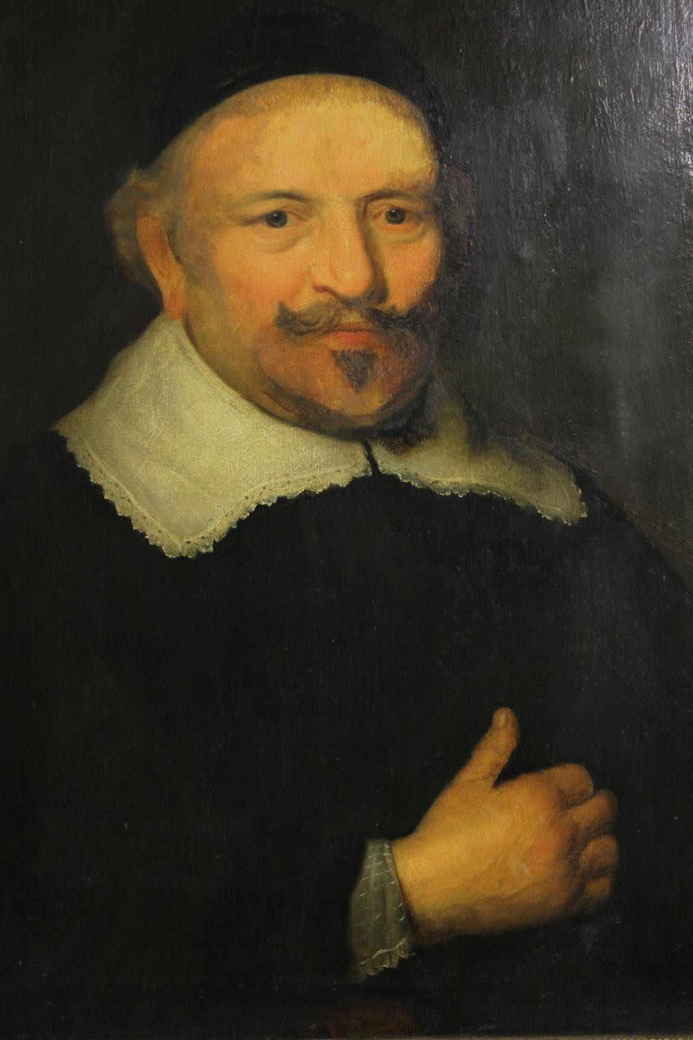 Follower of Bartholomeus Van Der Helst, 17th century oil on panel, portrait of a gentleman,