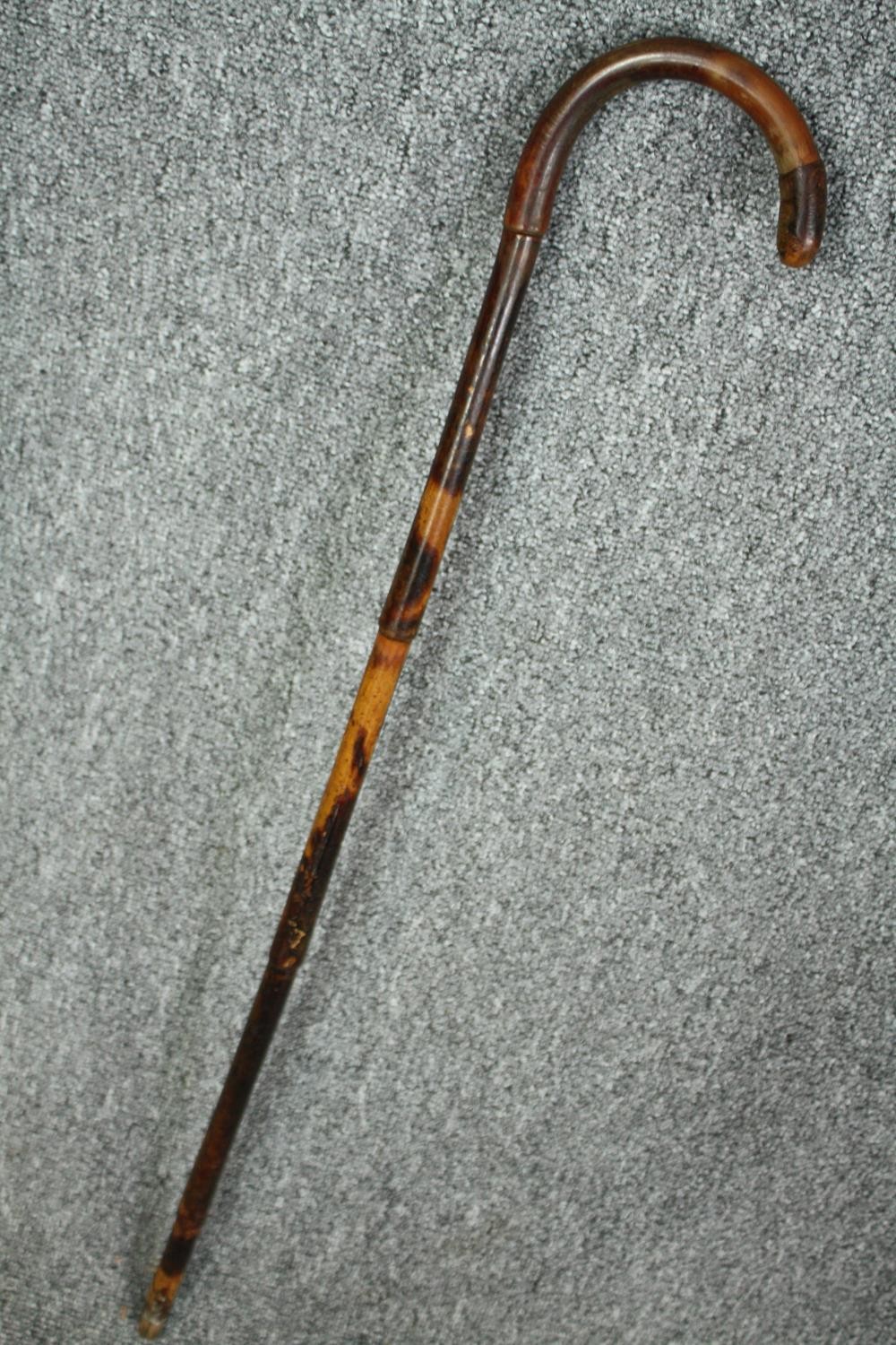 Two walking canes, one with a hallmarked silver handle. L.90cm. (largest) - Image 5 of 7