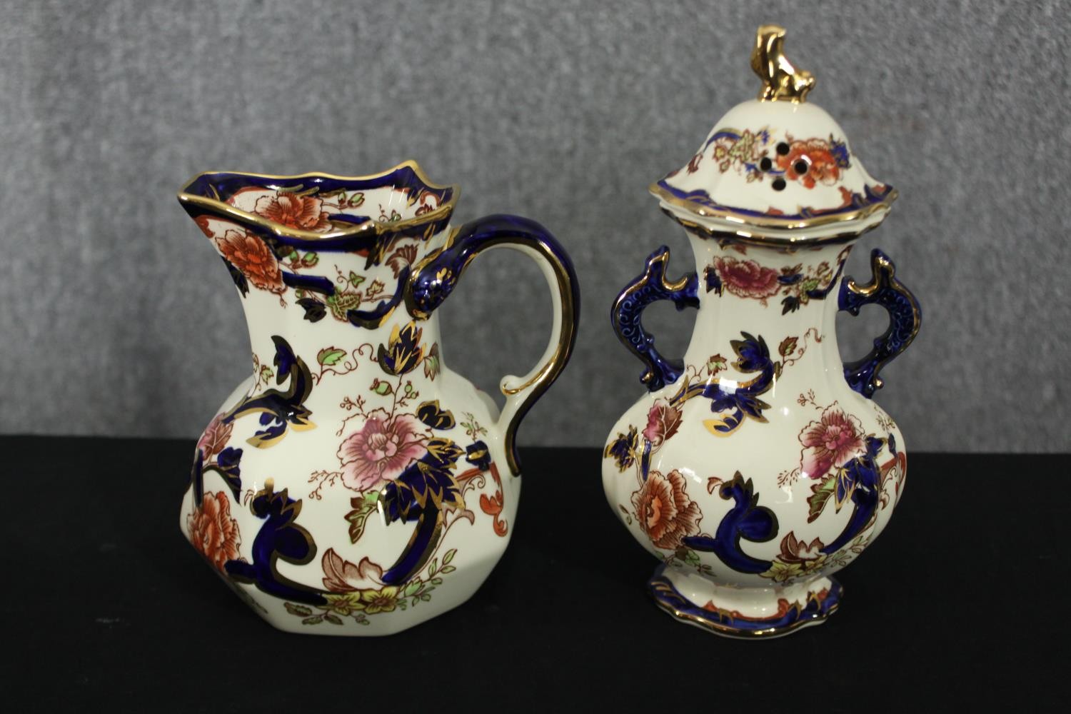 A collection of Mason's Ironstone to include table lamps, ginger jar, jugs and bowls etc. H.33cm. ( - Image 3 of 13