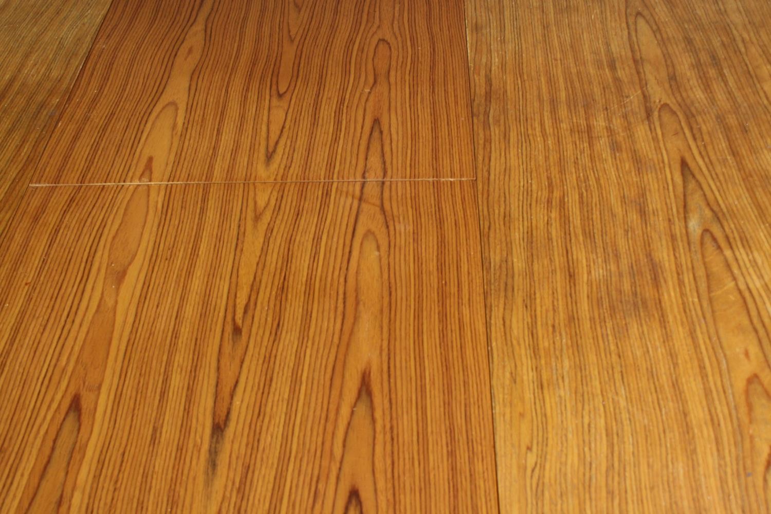 Dining table, mid century teak with integral butterfly extension leaf. H.75 W.197 (ext) D.92cm. - Image 7 of 7