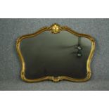 Wall mirror, contemporary in Rococo style frame. H.79 W.100cm.