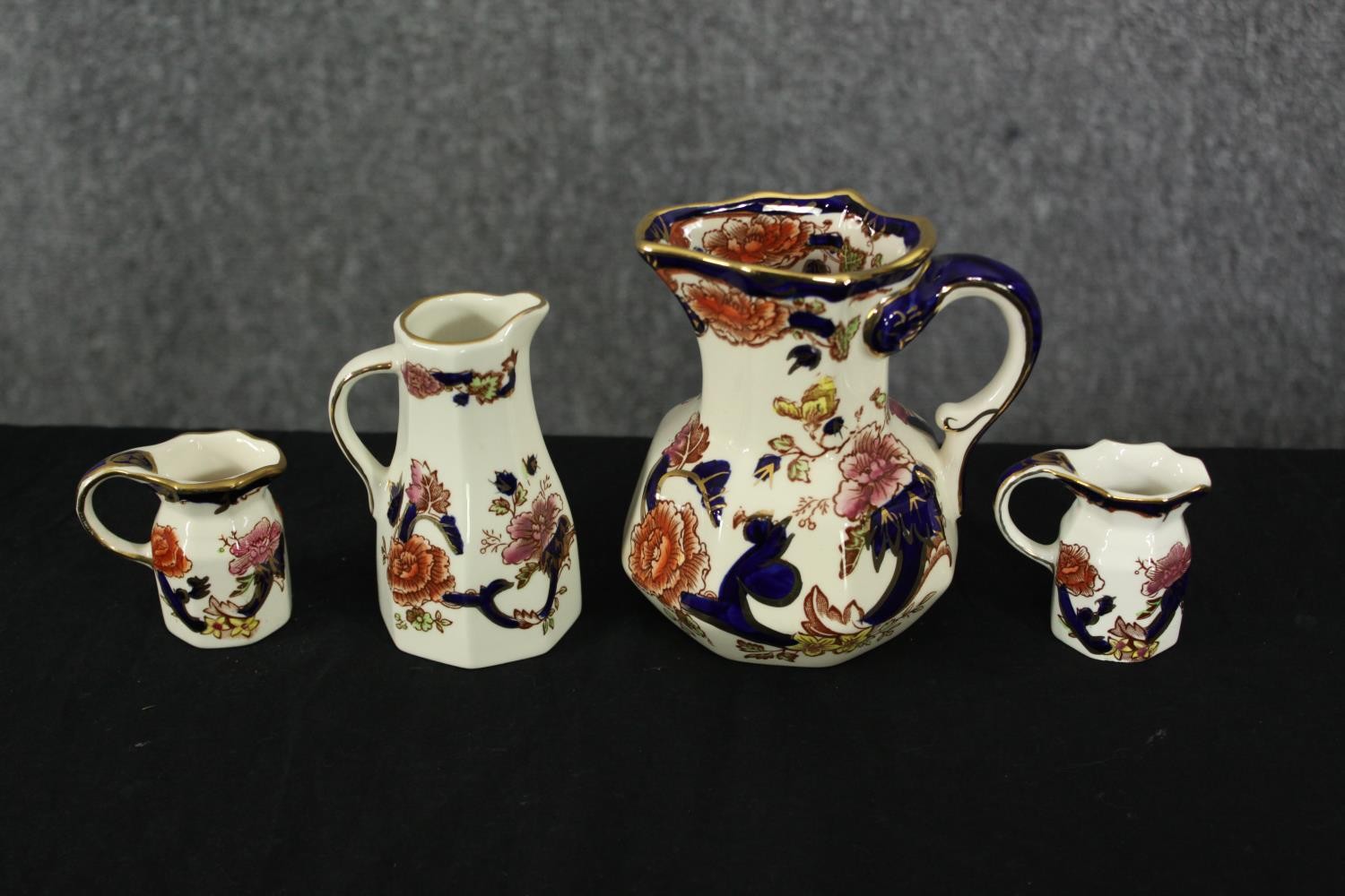 A collection of Mason's Ironstone to include table lamps, ginger jar, jugs and bowls etc. H.33cm. ( - Image 9 of 13