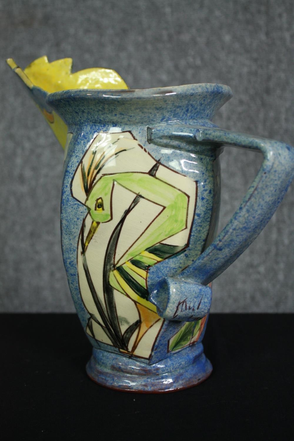 An art pottery jug, signed and dated. H.24cm. - Image 4 of 7