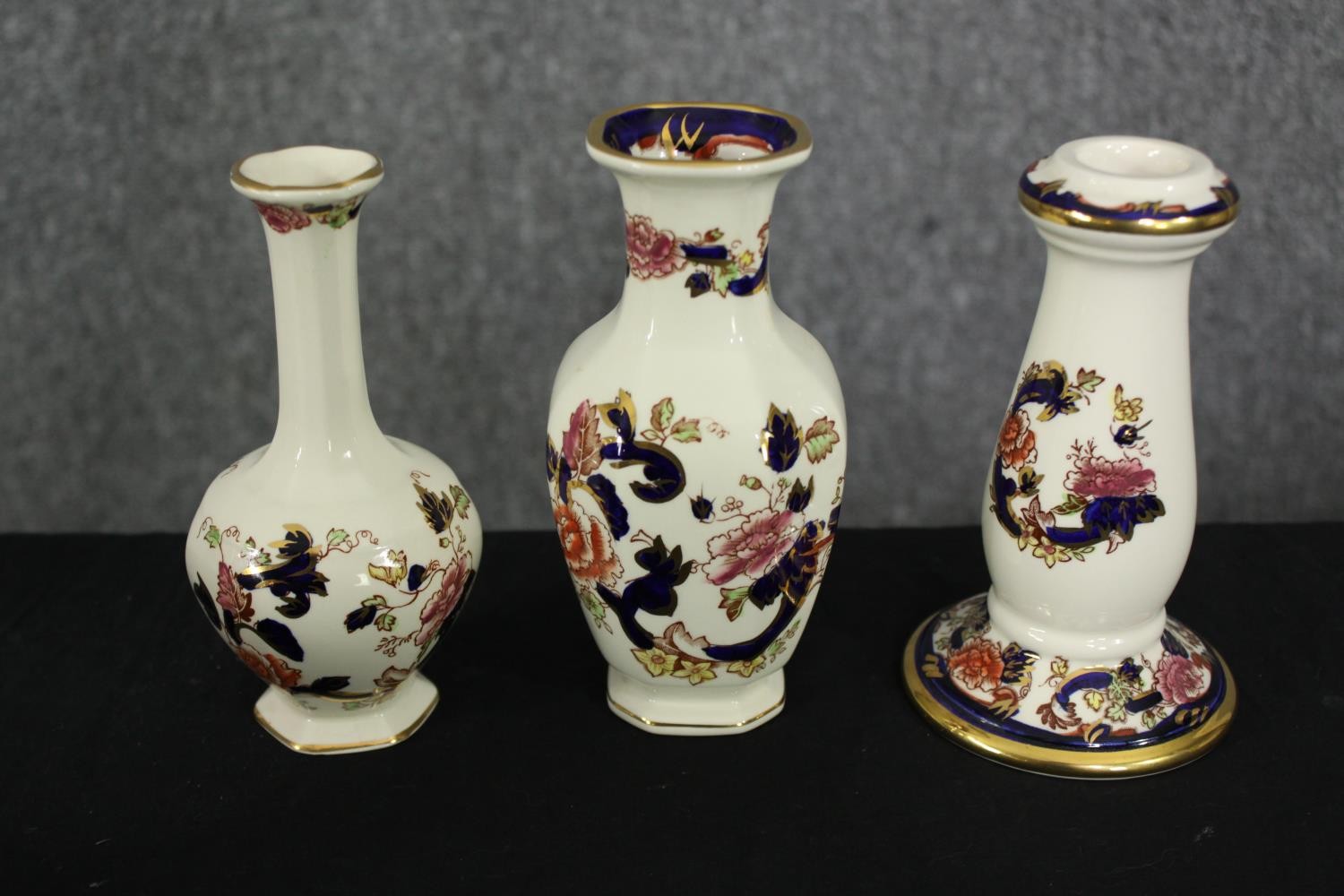 A collection of Mason's Ironstone to include table lamps, ginger jar, jugs and bowls etc. H.33cm. ( - Image 8 of 13