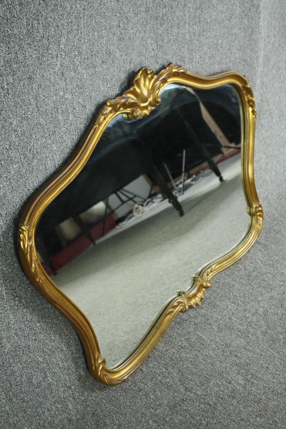 Wall mirror, contemporary in Rococo style frame. H.79 W.100cm. - Image 2 of 4