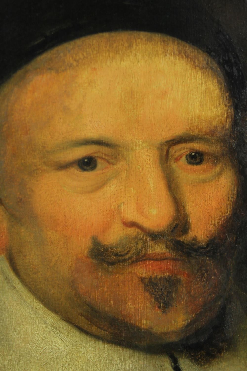 Follower of Bartholomeus Van Der Helst, 17th century oil on panel, portrait of a gentleman, - Image 3 of 5