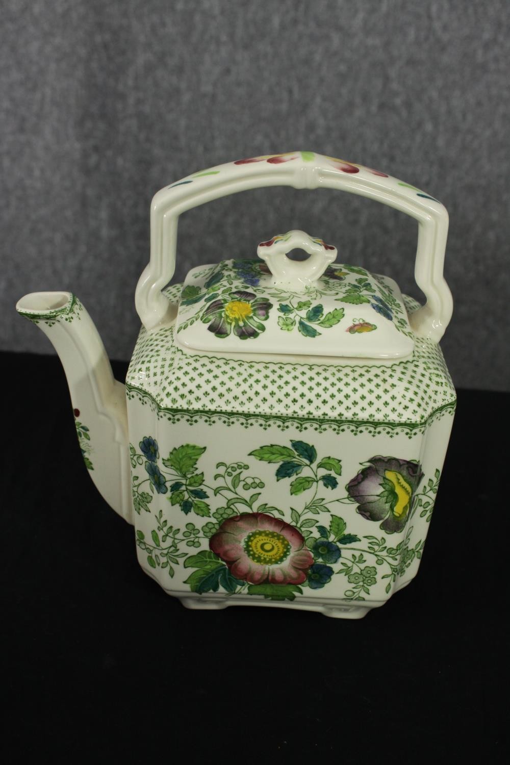 A collection of Mason's pottery, viz: Teapot, coffee pot, vase and a jug. H.23cm.(largest). - Image 3 of 6