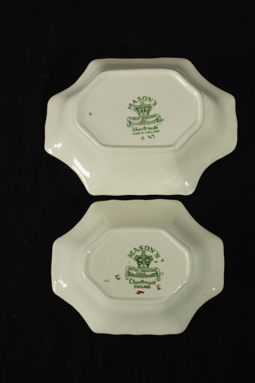 A collection of Mason's Ironstone items; Chartreuse. Dia.24cm. (largest). - Image 10 of 10