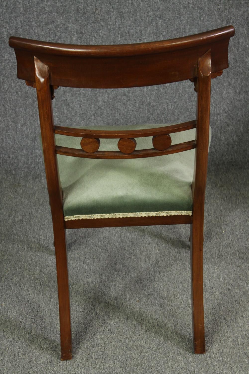 Dining chairs, a set of six William IV mahogany. - Image 5 of 7