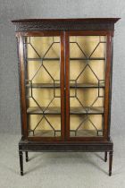 A George III style mahogany and astragal glazed display cabinet, early 20th century, H.173 W.112 D.