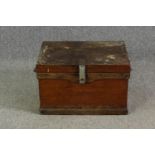 A camphor wood chest, early 20th century. H.39 W.60 D.44cm.