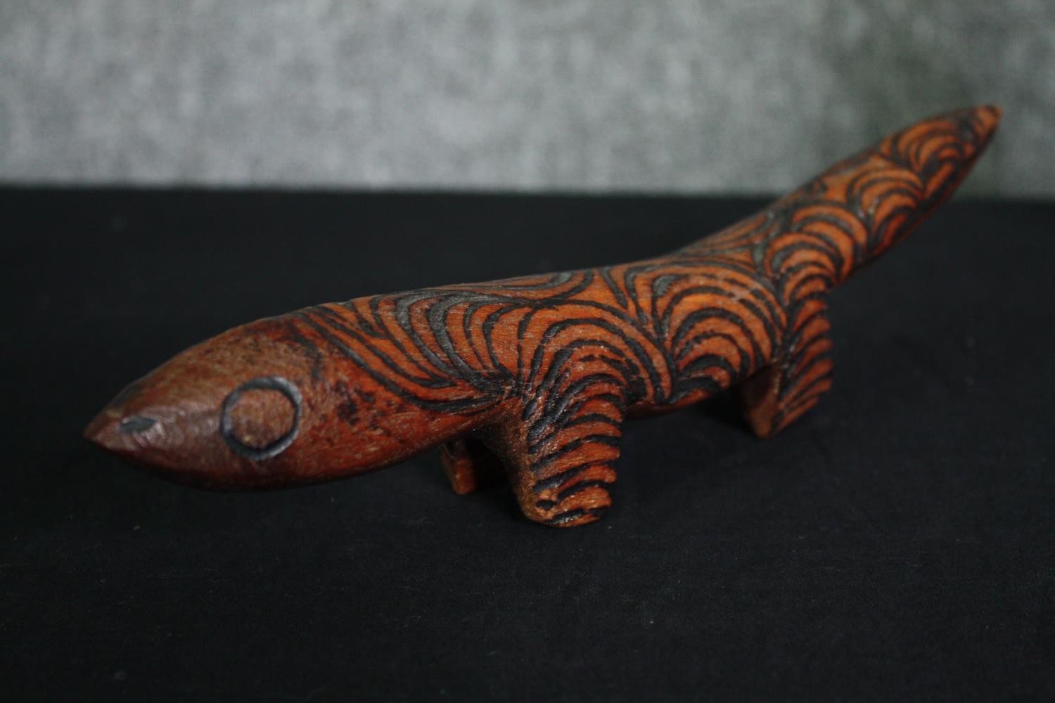 A collection of four carved hardwood animal figures. L.26cm. (largest). - Image 7 of 11
