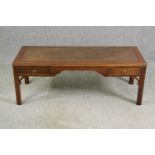 A mahogany coffee table, 20th century Georgian style. H.45 W.123 D.52cm.