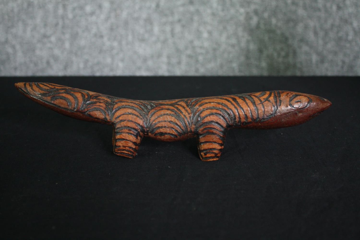 A collection of four carved hardwood animal figures. L.26cm. (largest). - Image 6 of 11