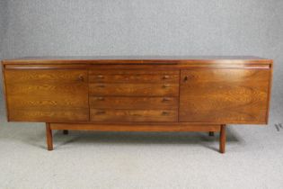 An Archie Shine sideboard with hidden hot plate. H.76 W.213 D.51cm.