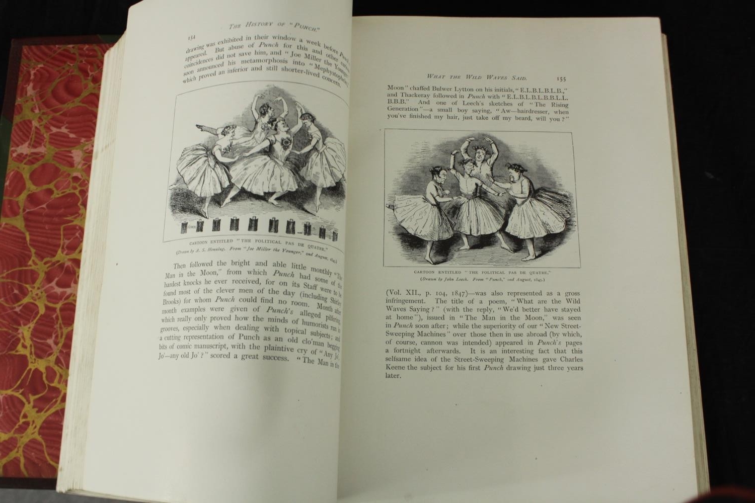 The History of Punch, late 19th century, volumes 1-100, complete set, leather bound. H.29 W.24cm. ( - Image 7 of 13