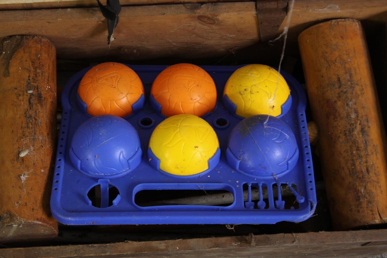 A vintage boxed croquet set. H.30 W.106 W.27cm. (box). - Image 6 of 6