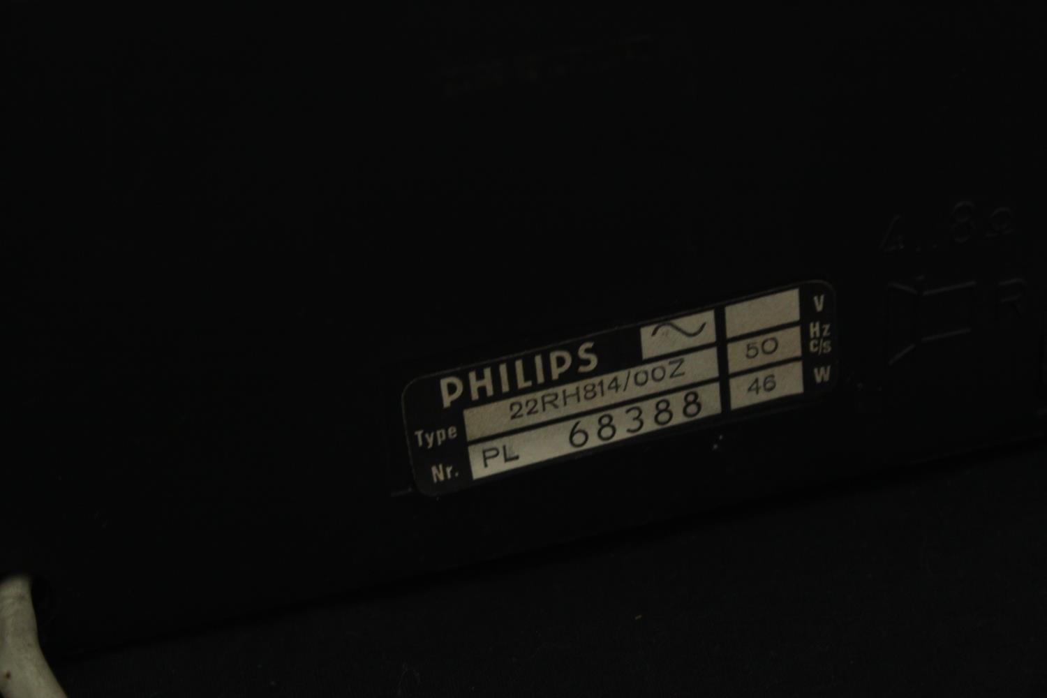 A Philips Automatic built-in turntable amp and radio, and a pair of Pioneer speakers. H.54 W.30 D. - Image 7 of 7