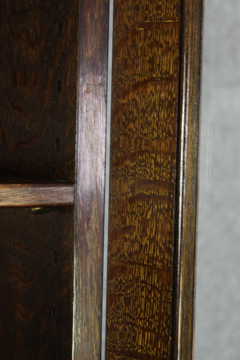 A Queen Anne style walnut and oak bureau bookcase, first quarter 20th century. H.214 W.92 D.50cm. - Image 9 of 12