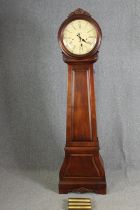 An American Howard Miller mahogany long case clock, H.213 W.49 D.30cm.