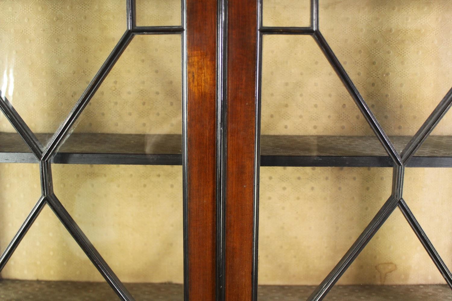 A George III style mahogany and astragal glazed display cabinet, early 20th century, H.173 W.112 D. - Image 5 of 5