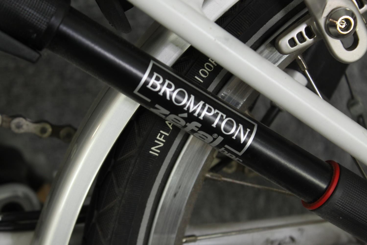 A Brompton folding bike, H.107 L.150cm. - Image 8 of 9