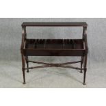 A mahogany book rack, early 20th century H.84 W.93 D.40cm.