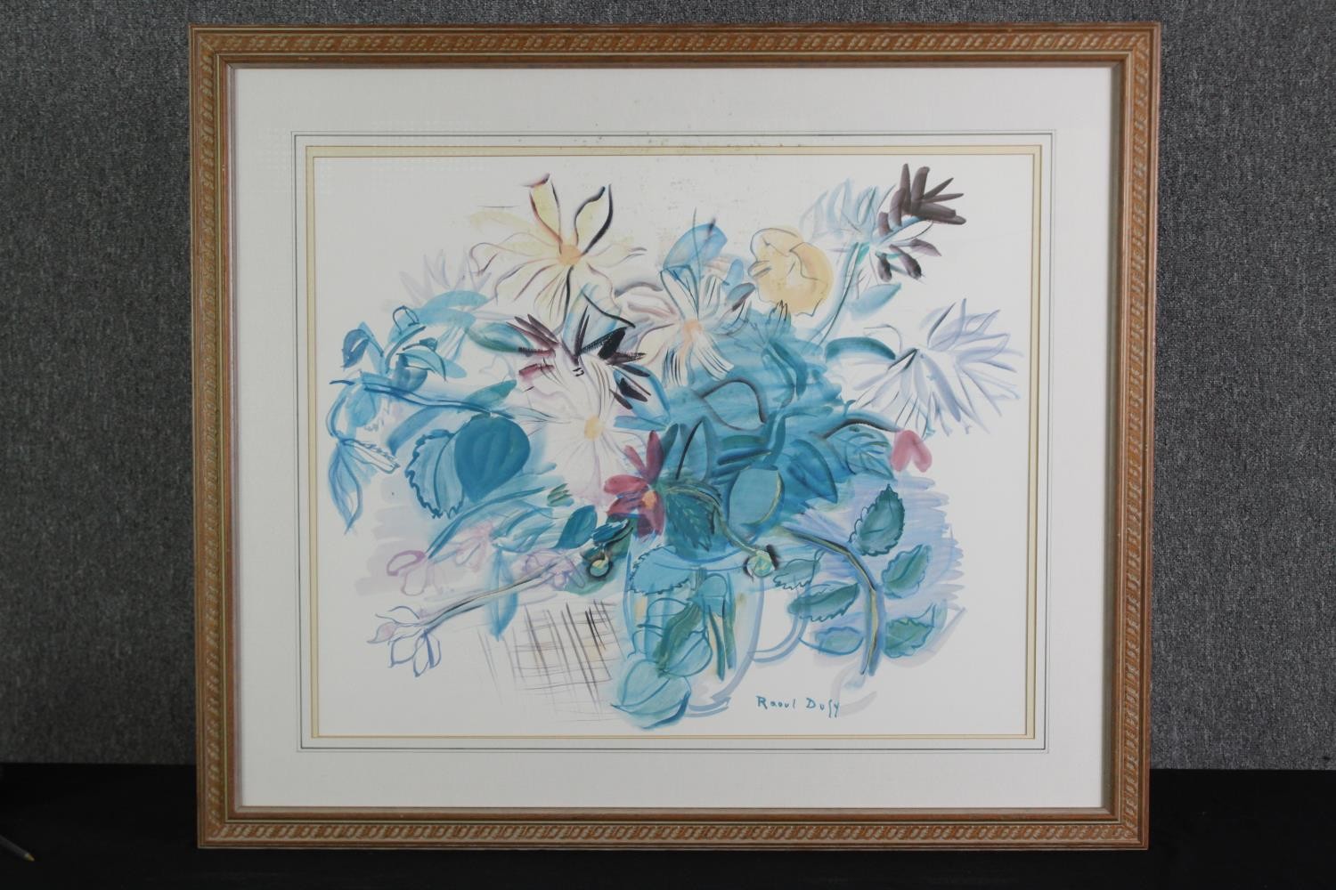 A print After Raoul Dufy, a bouquet of flowers. H.82 W.95cm. - Image 2 of 4