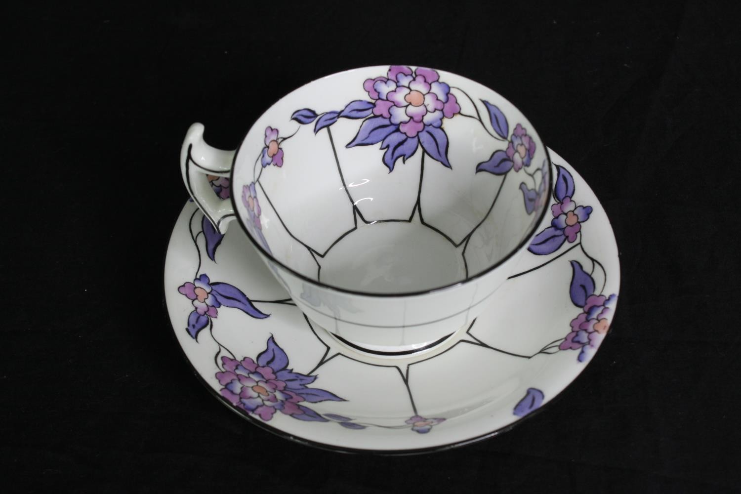 A Collingwood porcelain part tea service. Dia.27cm. (largest). - Image 3 of 6