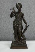 An early 20th century bronze of Ceres, the roman Goddess of the Harvest and agriculture. Numbered.