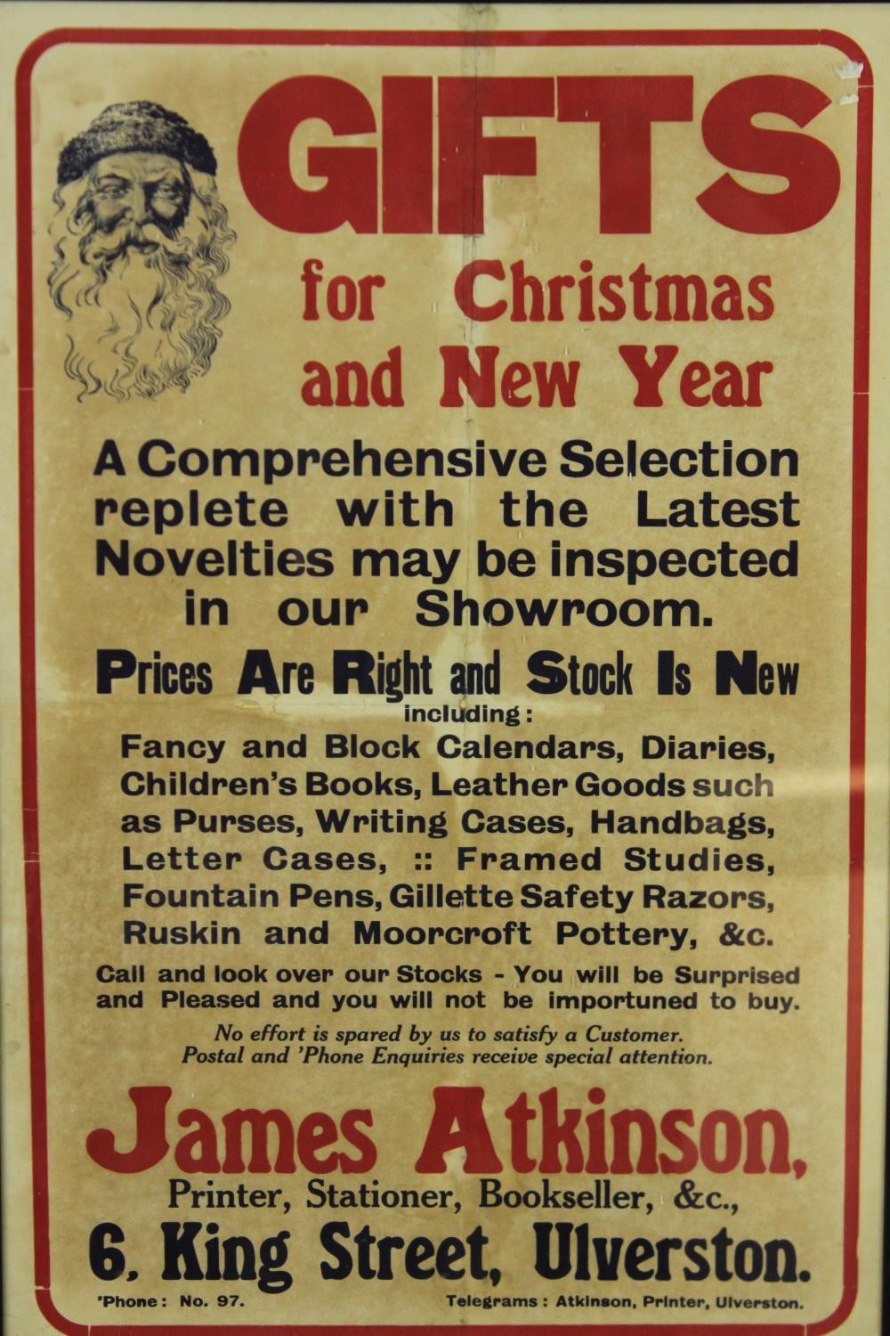 Two framed vintage posters advertising Christmas toys. H.79 W.53cm. (each). - Image 2 of 3
