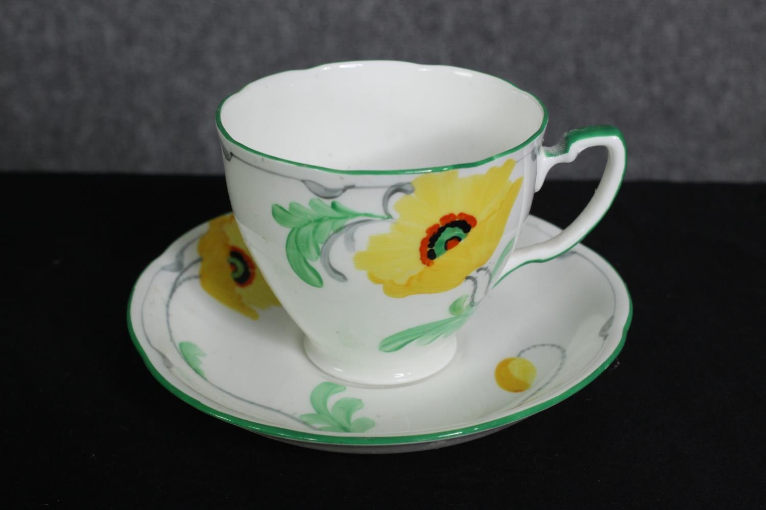 A Royal Grafton mid century china part tea service. A L.23 W.23cm. (largest). - Image 2 of 7