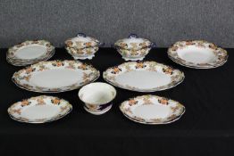 A John Maddock and Sons 'Geisha' part dinner service. H.47 W.38cm. (largest).