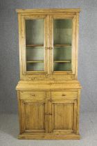 An oak dresser, 20th century, H.210 W.104 D.41cm.