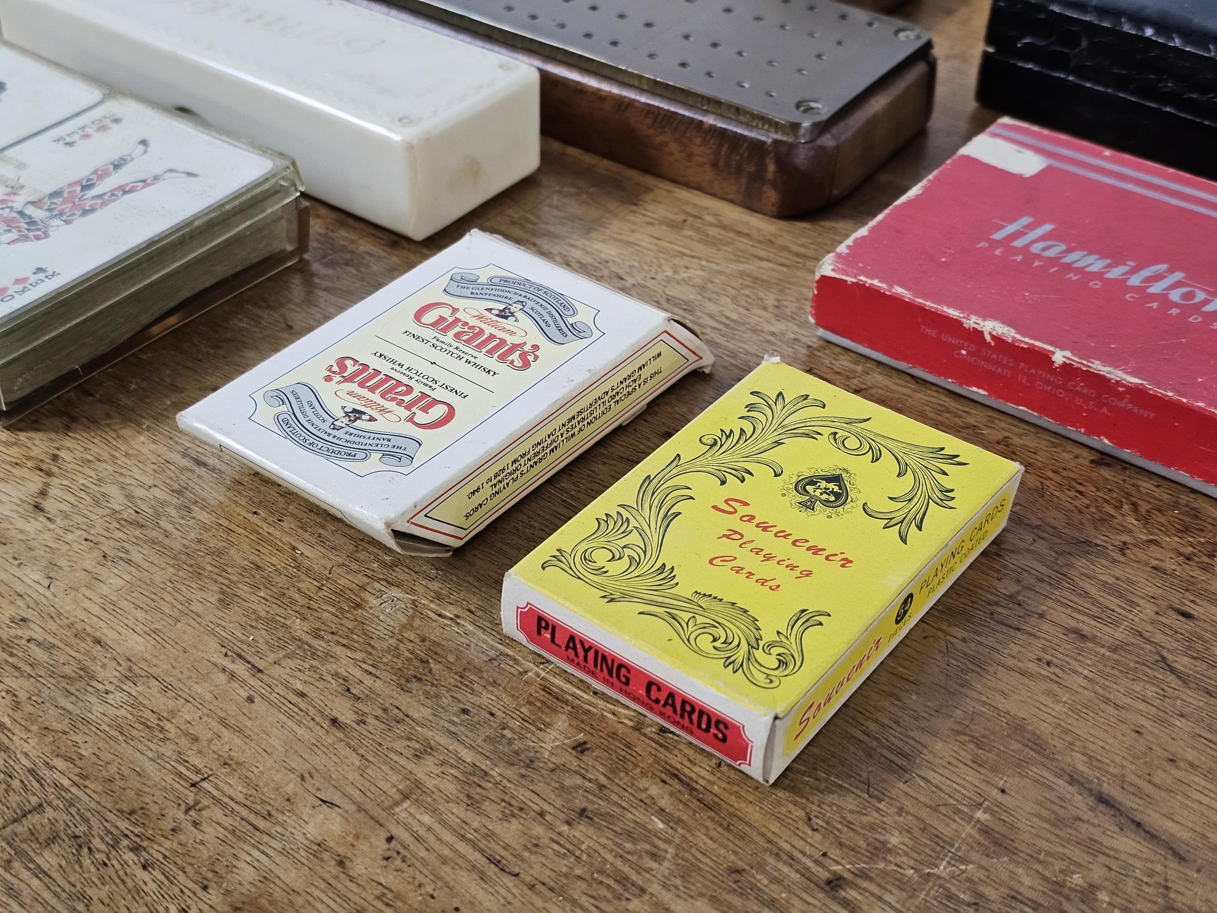 A group of vintage games, including cribbage boards, cards & dominoes - Image 4 of 6