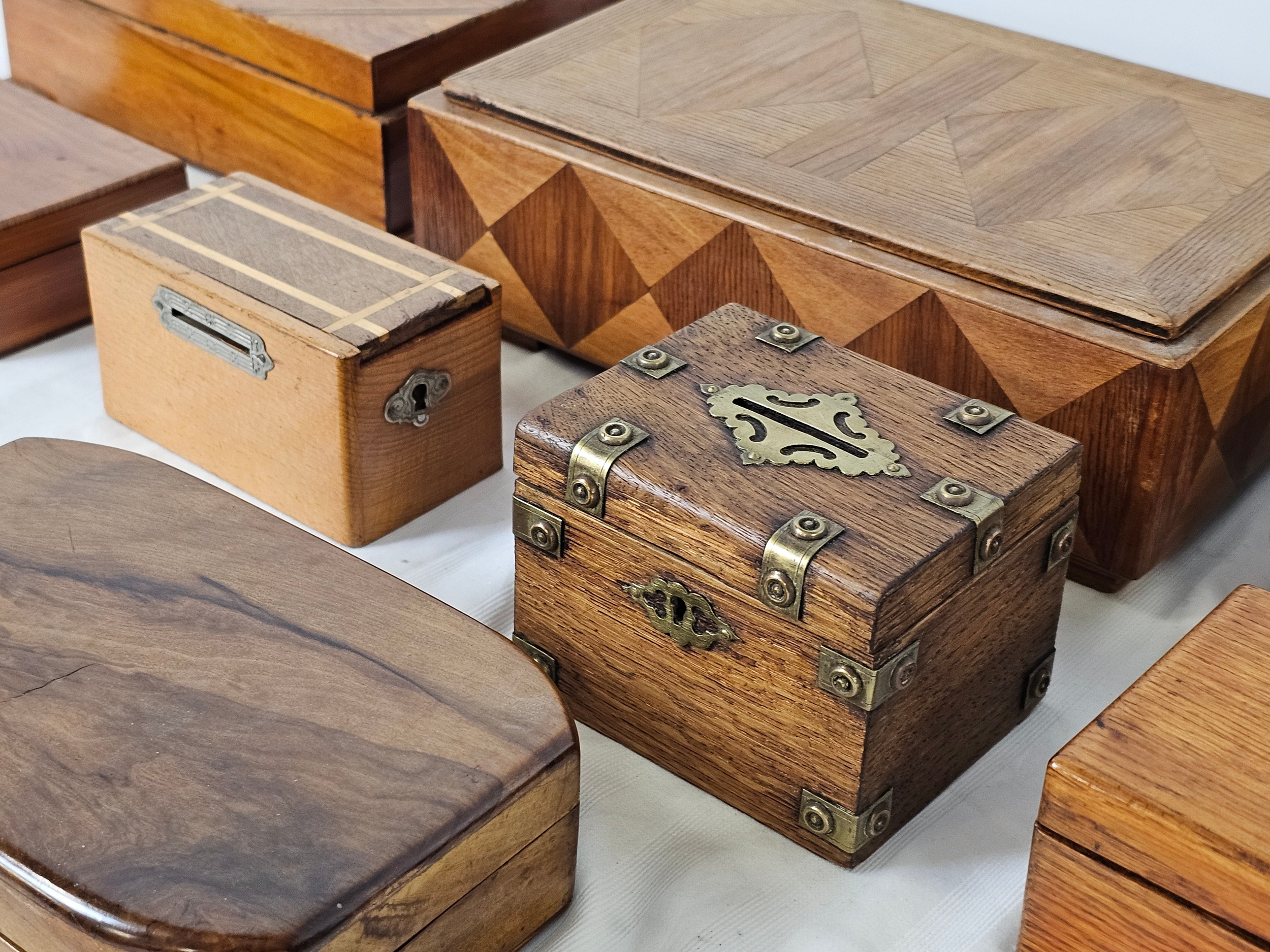 Various wooden boxes late 19th/early 20th century - Image 3 of 3