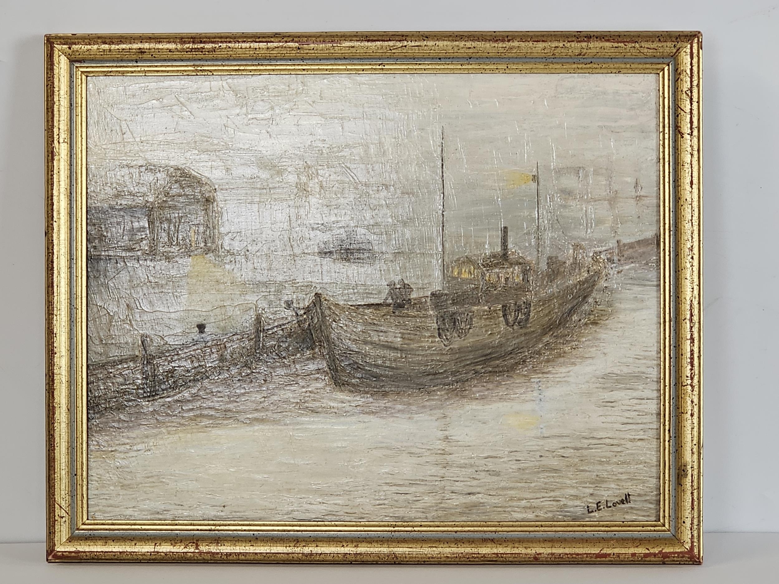 Oil on canvas signed L.E Lovell. H.40 W.50cm. - Image 2 of 4