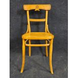 A 1920's bentwood chair