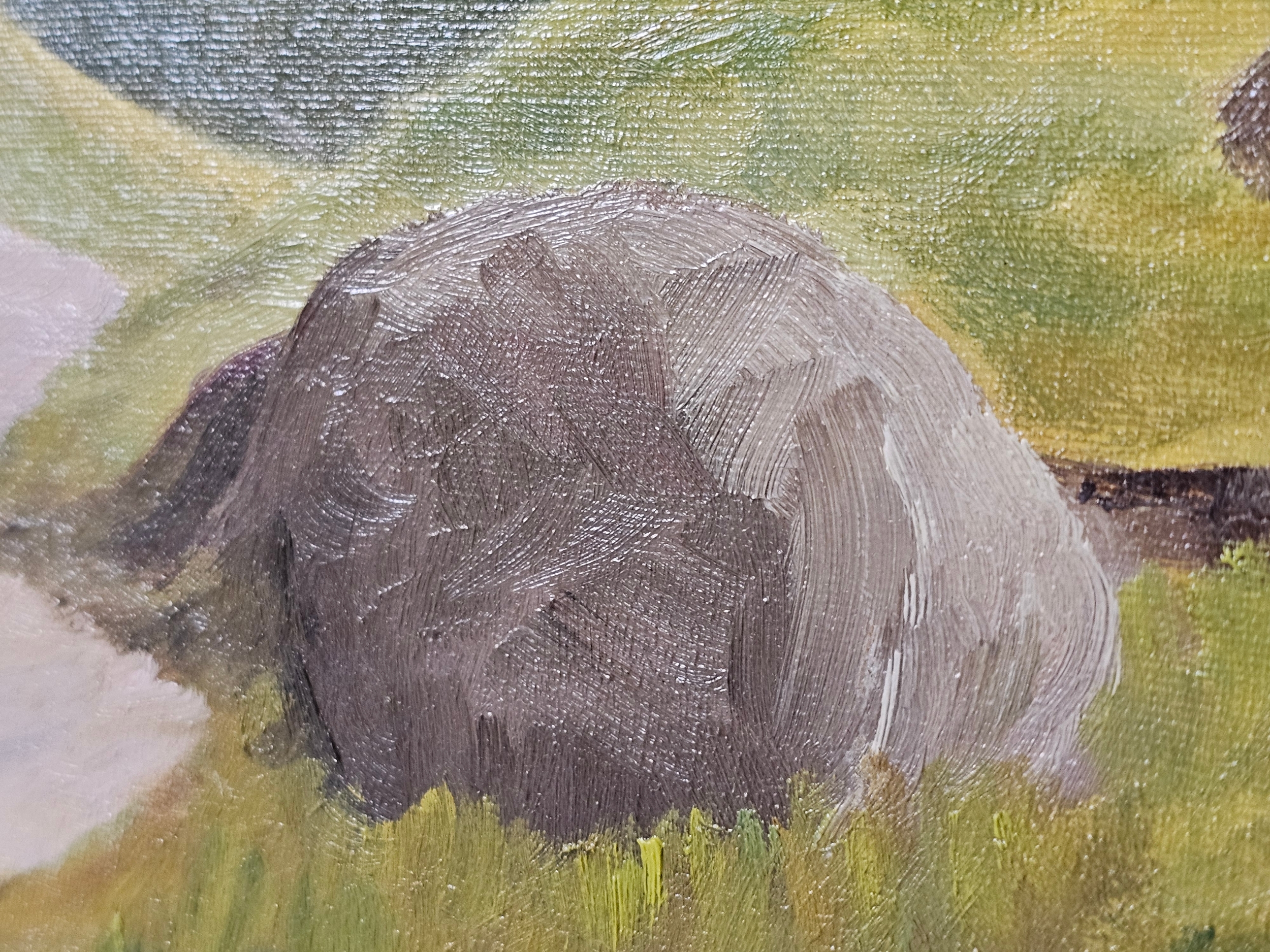 An oil on board of a highland scene, signed E. Dearing - Image 4 of 5