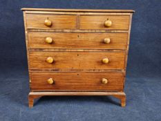 A Victorian mahogany chest, in two sections, possibly used for campaigns. H.95 W.99 D.55cm.