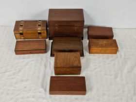 A quantity of wooden boxes, early 20th century