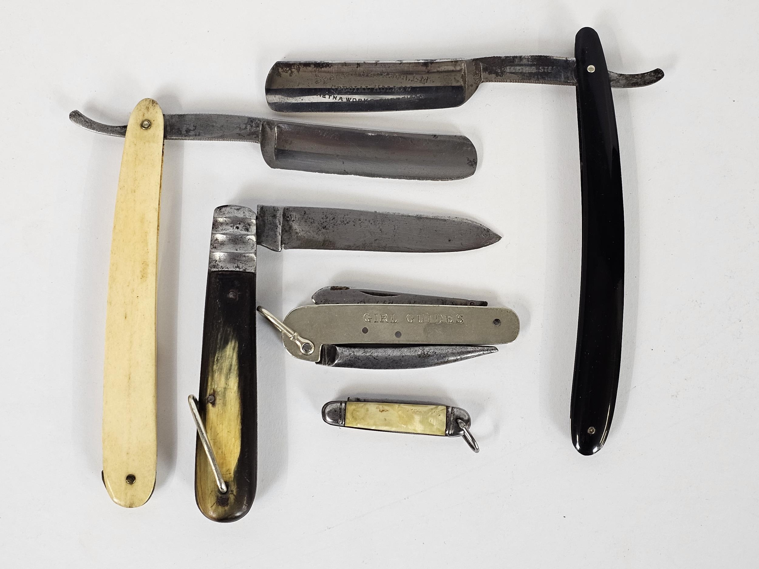 A quantity of penknives and straight-edge razors - Image 5 of 8