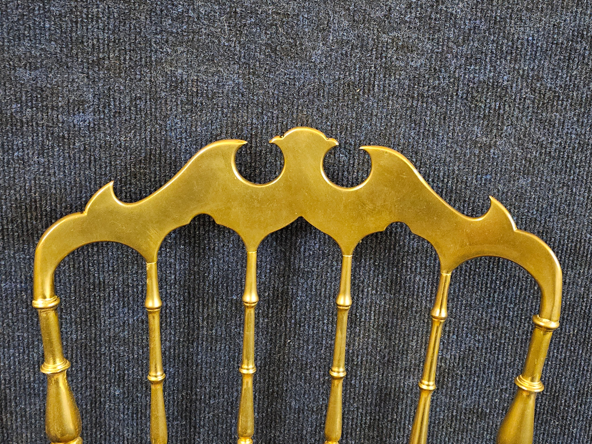 A brass salon chair - Image 4 of 8