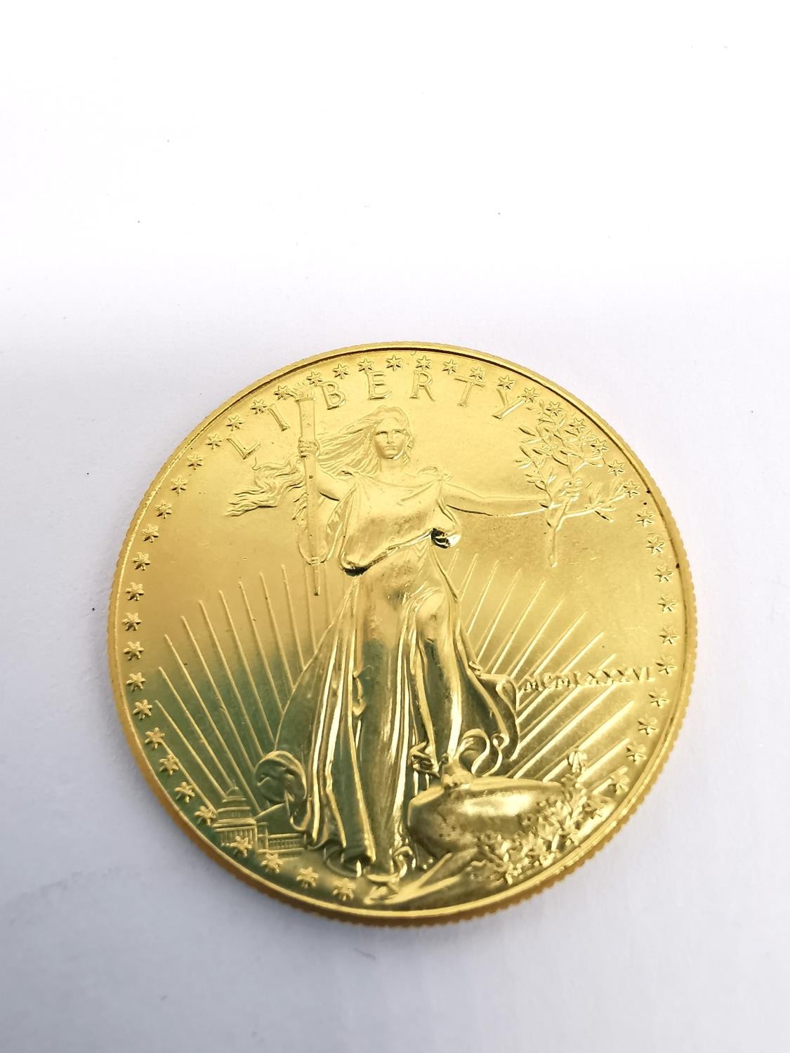 United States of America 50 Dollar Liberty - Eagle Gold Coin, date 1987, mint condition, weight 34. - Image 4 of 8