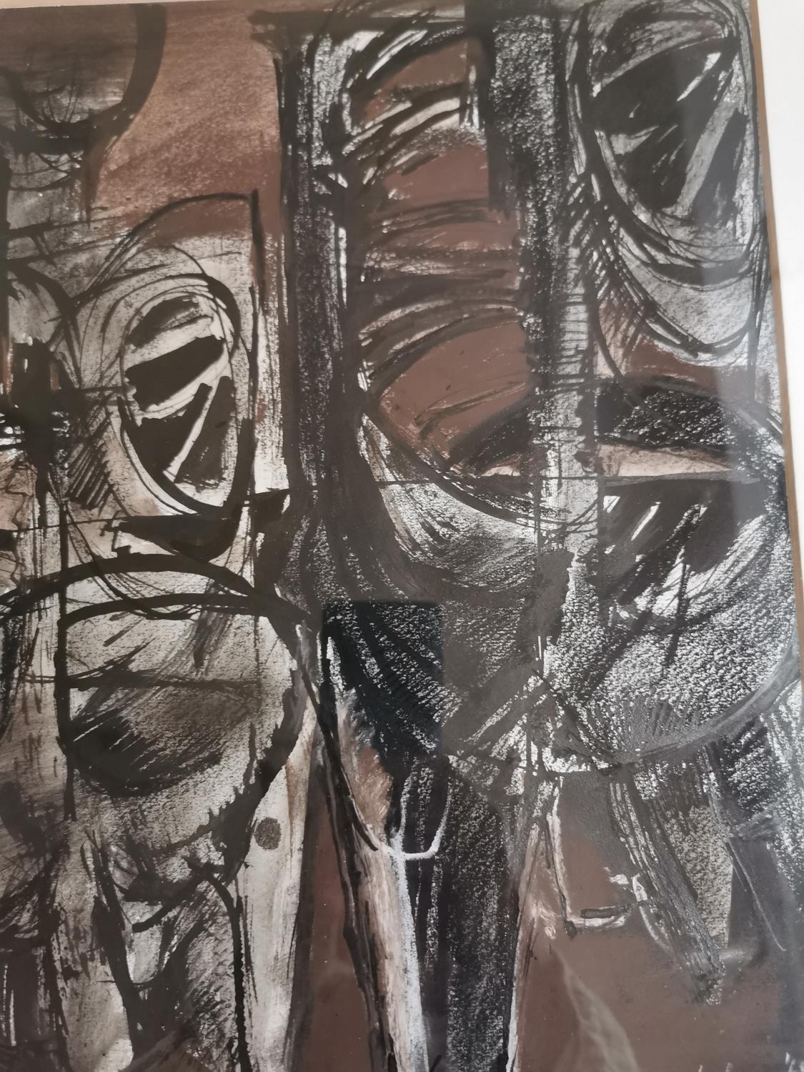 Cyril Wilson, British (1911 - 2003), mixed media on paper, abstract figures queuing, signed Wilson - Image 6 of 8